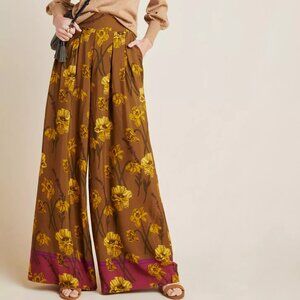 Maeve by Anthropologie wide leg floral pants